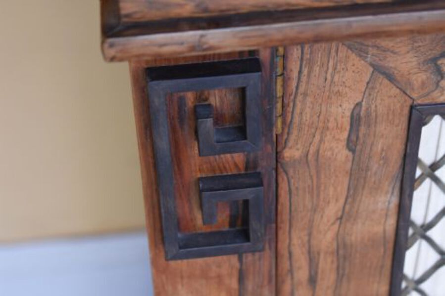 Antique 19th Century Regency Rosewood Chiffonier / Bookcase
