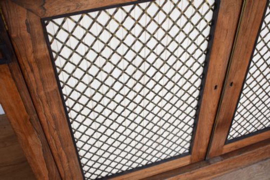 Antique 19th Century Regency Rosewood Chiffonier / Bookcase