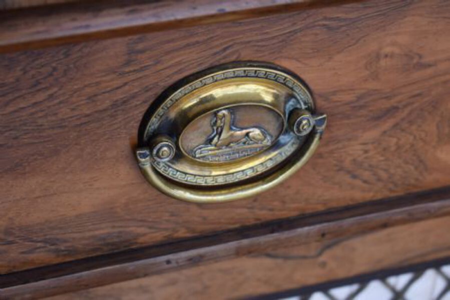 Antique 19th Century Regency Rosewood Chiffonier / Bookcase
