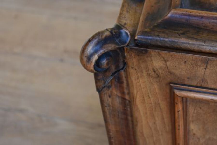 Antique 19th Century Continental Walnut Wine Cooler