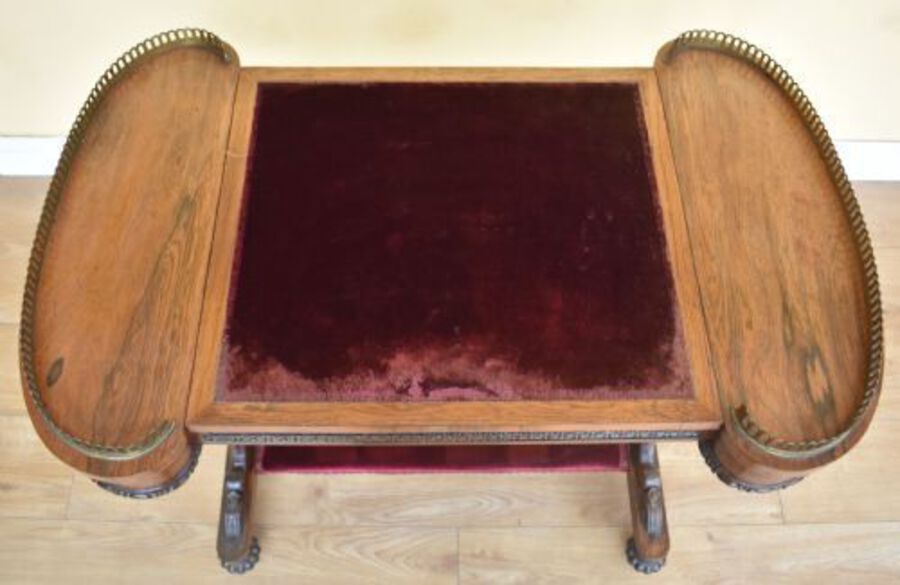 Antique 19th Century William IV Rosewood Writing Table