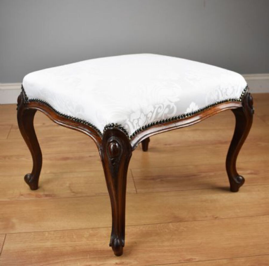 Antique 19th Century Rosewood Foot Stool