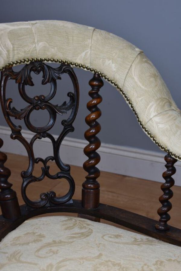 Antique Victorian Rosewood Chaise lounge