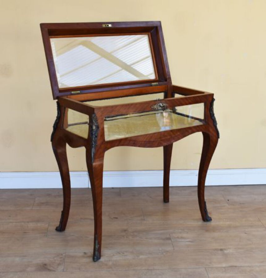 Antique Walnut Inlaid Bijouterie Table