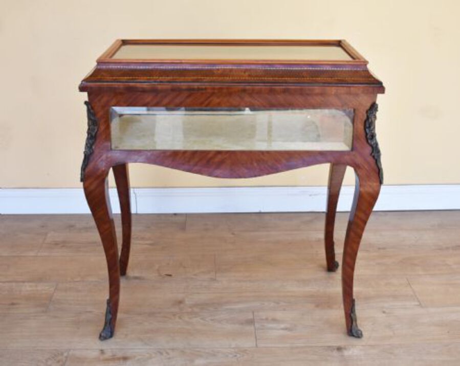 Antique Walnut Inlaid Bijouterie Table