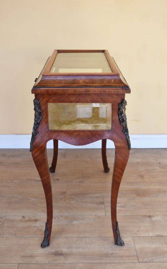 Antique Walnut Inlaid Bijouterie Table