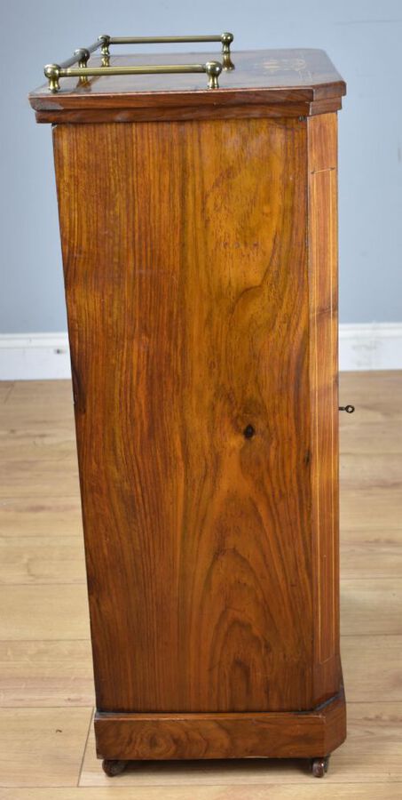 Antique Victorian Walnut Music Cabinet