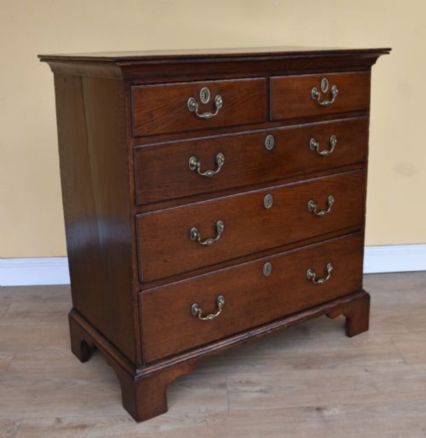 18th Century George III Oak Chest of Drawers