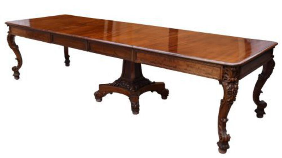 19th Century Victorian Mahogany Extending Dining Table 