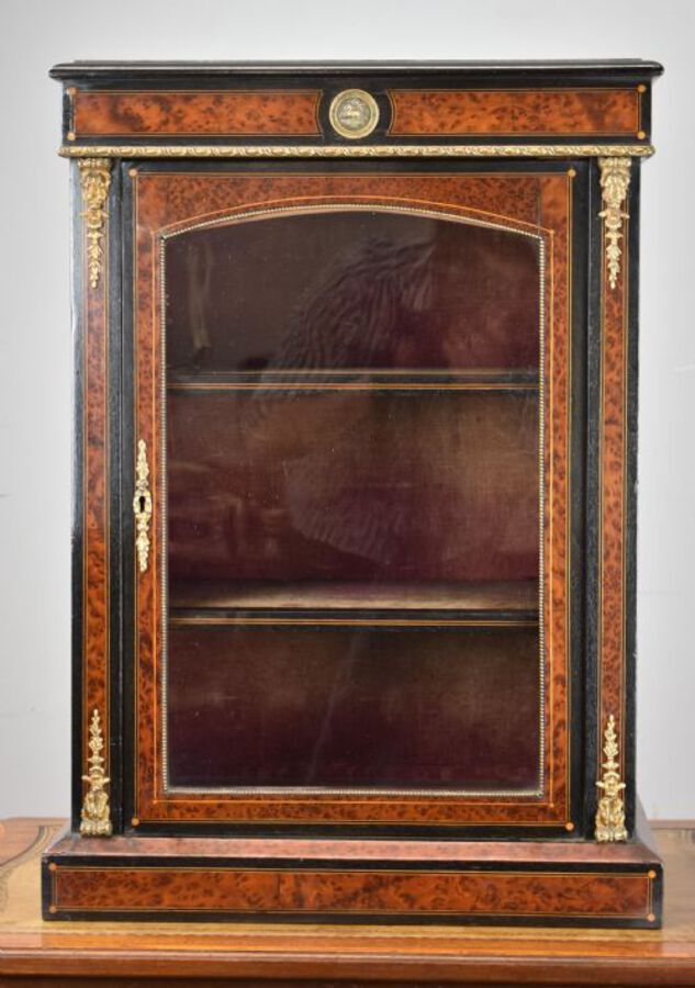 Victorian Ebonised small table top Pier Cabinet