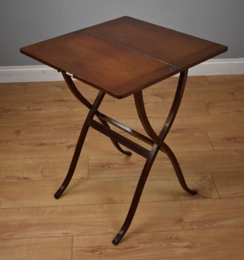 Antique Edwardian Mahogany Coaching-campaign table
