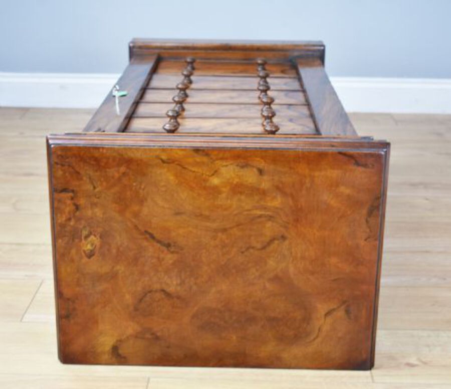 Antique Victorian Walnut Wellington Chest