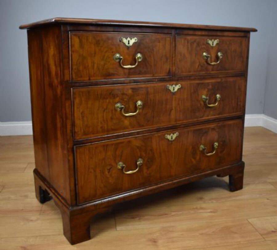 Antique Georgian Walnut Chest Drawers