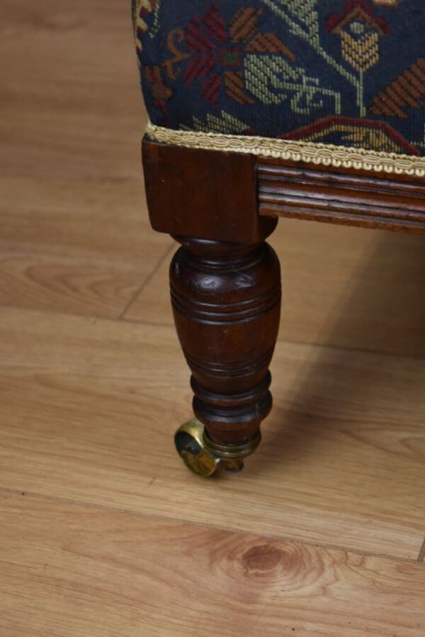 Antique Edwardian Mahogany Howard Style Armchair