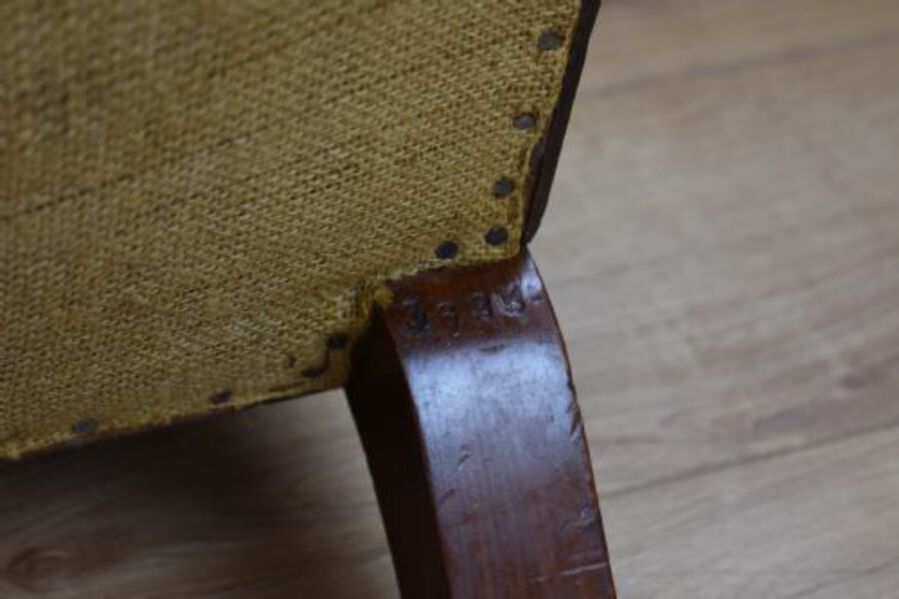 Antique Edwardian Mahogany Howard Style Armchair