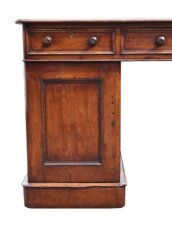 Antique Victorian Mahogany Partners Desk 