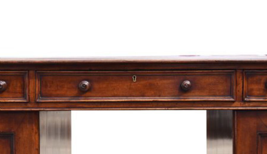 Antique Victorian Mahogany Partners Desk 