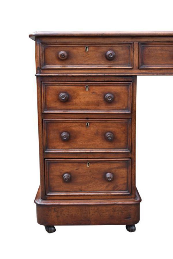 Antique Victorian Mahogany Partners Desk 