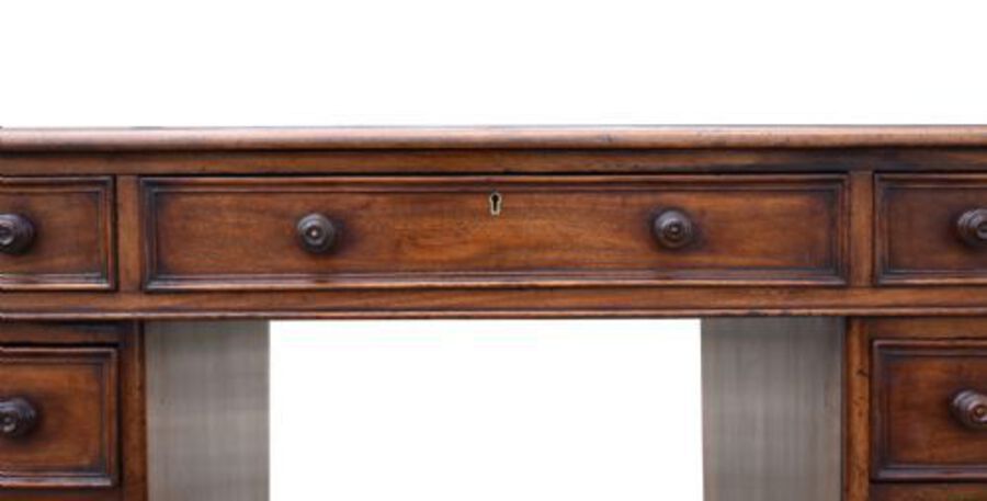 Antique Victorian Mahogany Partners Desk 