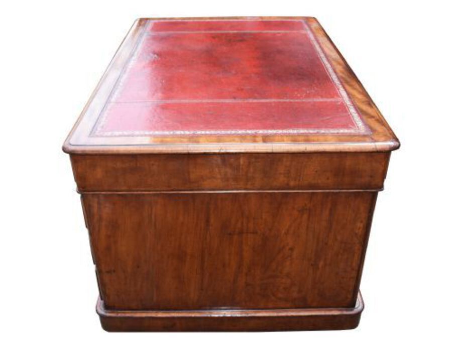 Antique Victorian Mahogany Partners Desk 