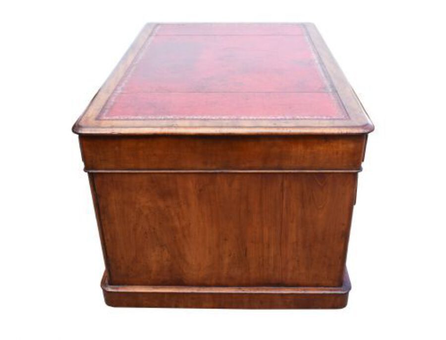 Antique Victorian Mahogany Partners Desk 
