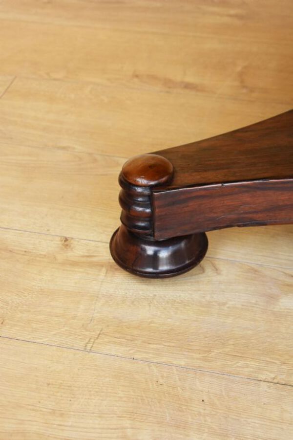 Antique William IV Rosewood Circular Library Table