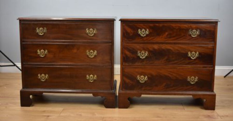 Antique Pair of Mahogany Bedside Chests