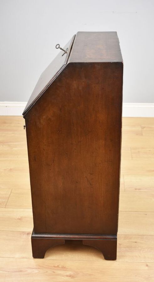 Antique Small 19th Century Burr Walnut Bureau