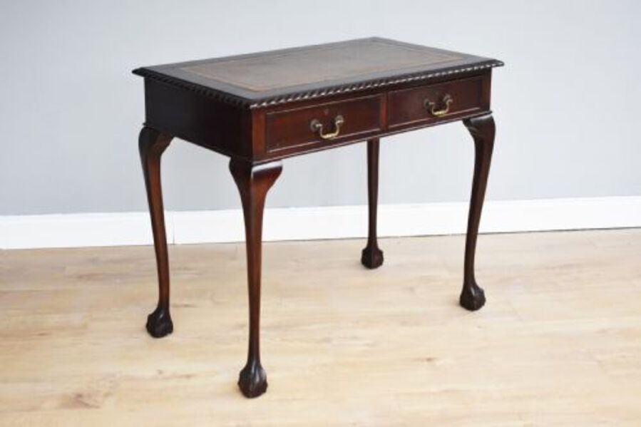 1920's Mahogany Chippendale Style Writing Table