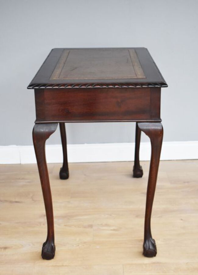 Antique 1920's Mahogany Chippendale Style Writing Table