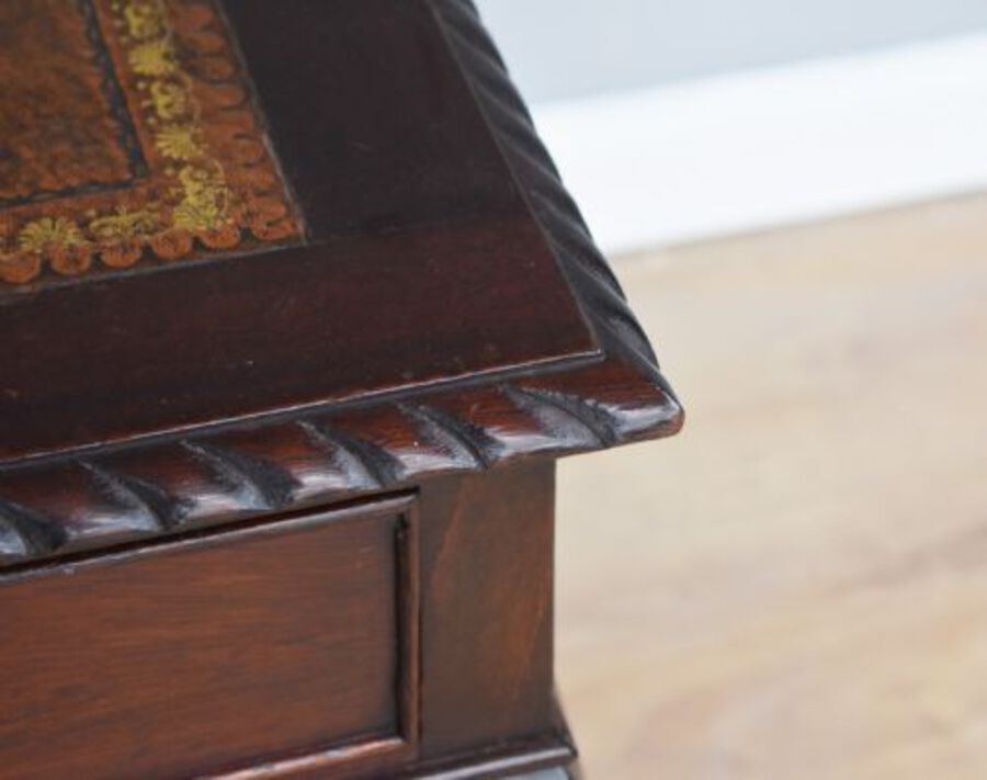 Antique 1920's Mahogany Chippendale Style Writing Table