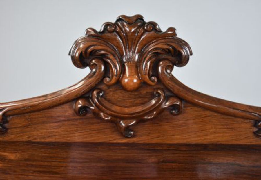 Antique Victorian Rosewood Serpentine Chiffonier