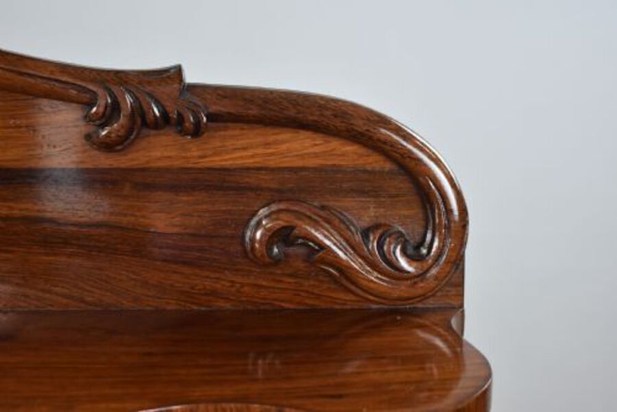 Antique Victorian Rosewood Serpentine Chiffonier