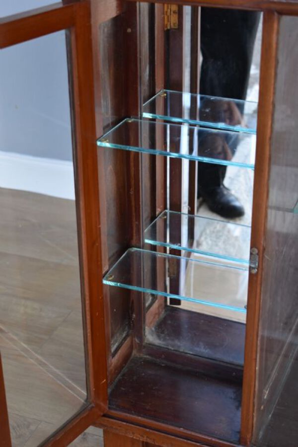 Antique Victorian Mahogany Shop Display Cabinet