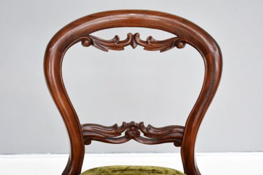 Antique Set of 8 Victorian Mahogany Dining Chairs
