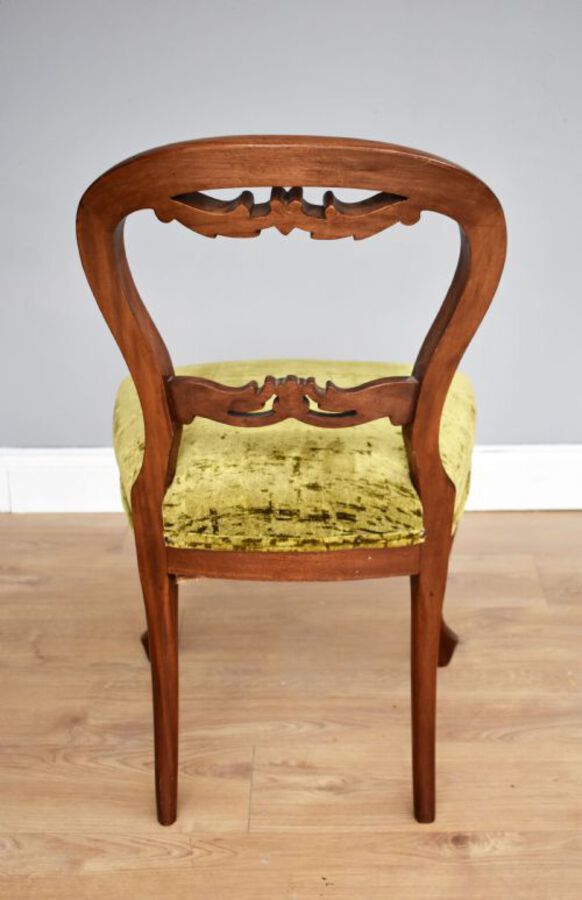 Antique Set of 8 Victorian Mahogany Dining Chairs