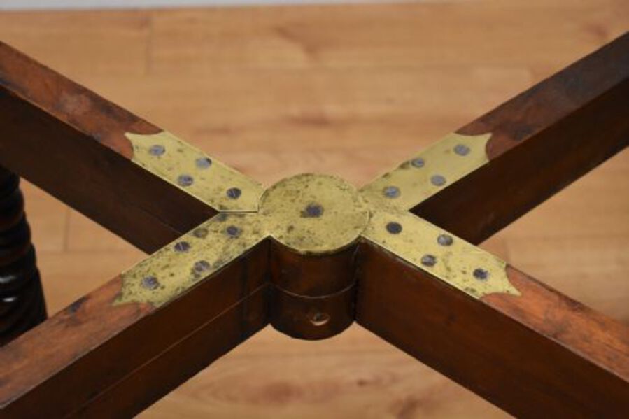 Antique Regency Mahogany Concertina Extending Dining Table