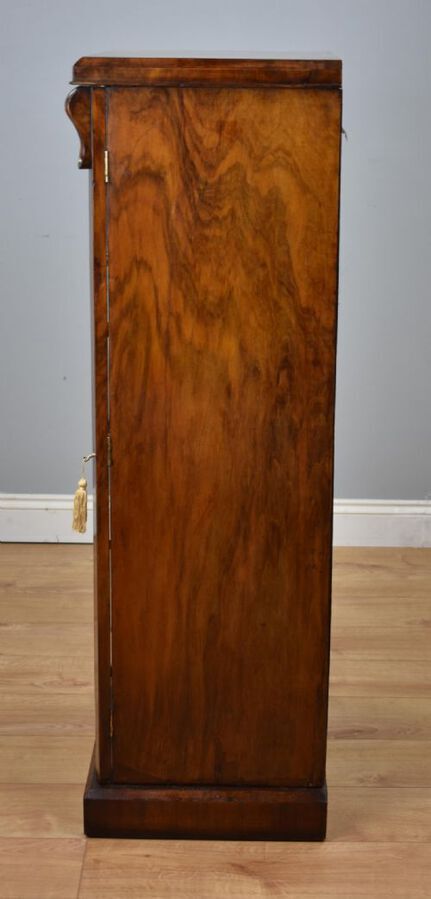 Antique Victorian Walnut Secretaire Wellington Chest