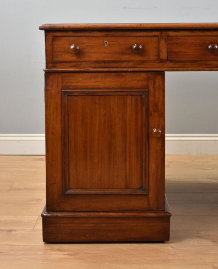 Antique Victorian Mahogany Partners Desk