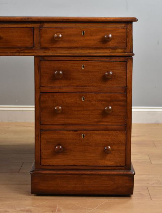 Antique Victorian Mahogany Partners Desk