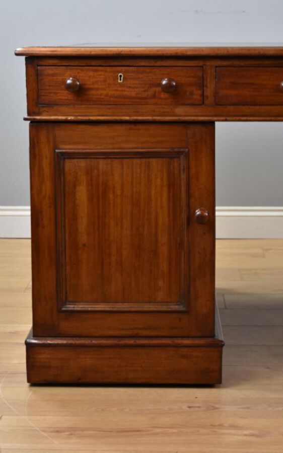 Antique Victorian Mahogany Partners Desk
