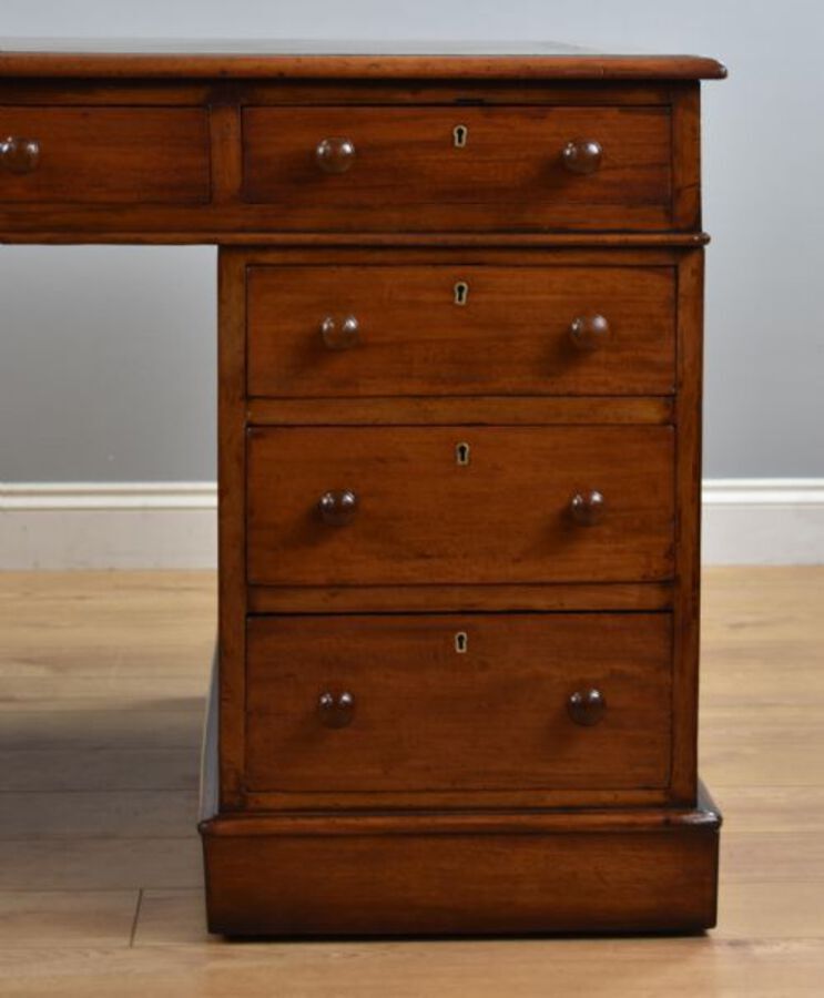 Antique Victorian Mahogany Partners Desk