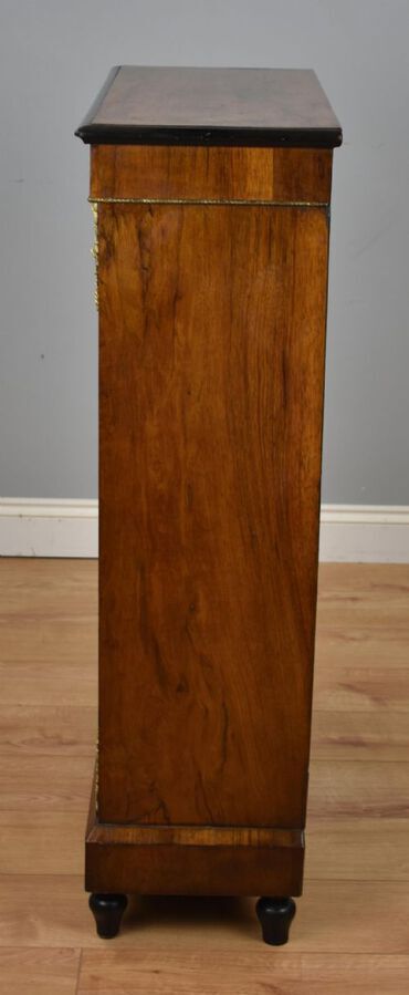 Antique Victorian Walnut and Ormolu Pier Cabinet