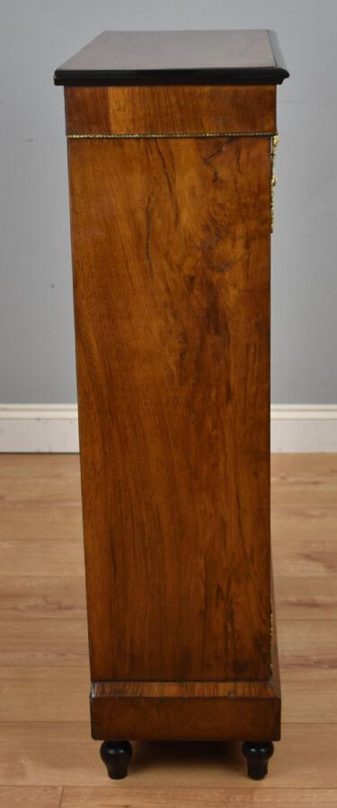 Antique Victorian Walnut and Ormolu Pier Cabinet