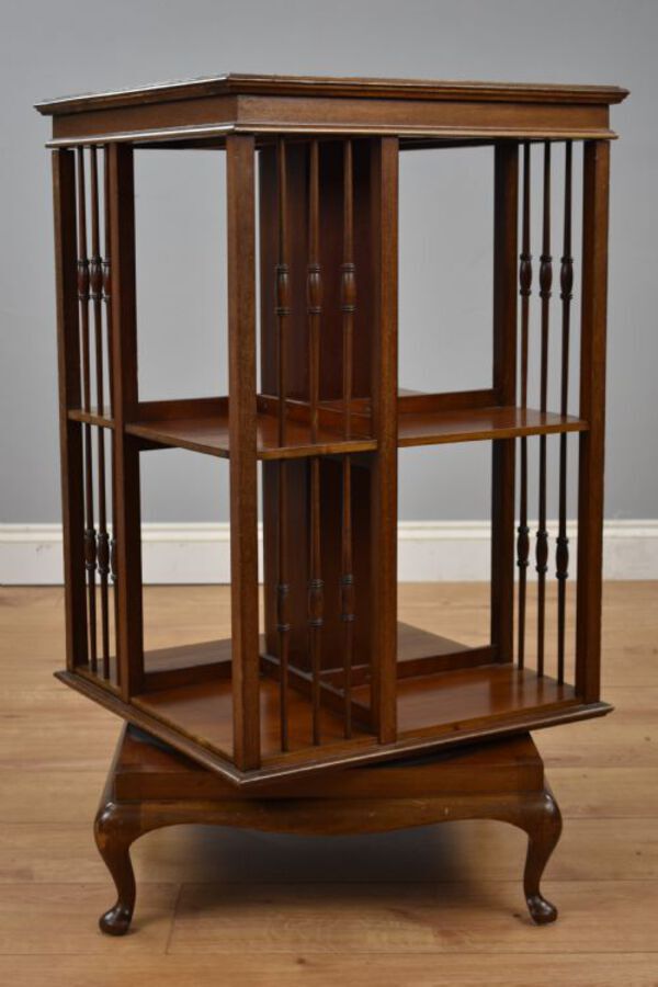 Antique Edwardian Mahogany Revolving Bookstand