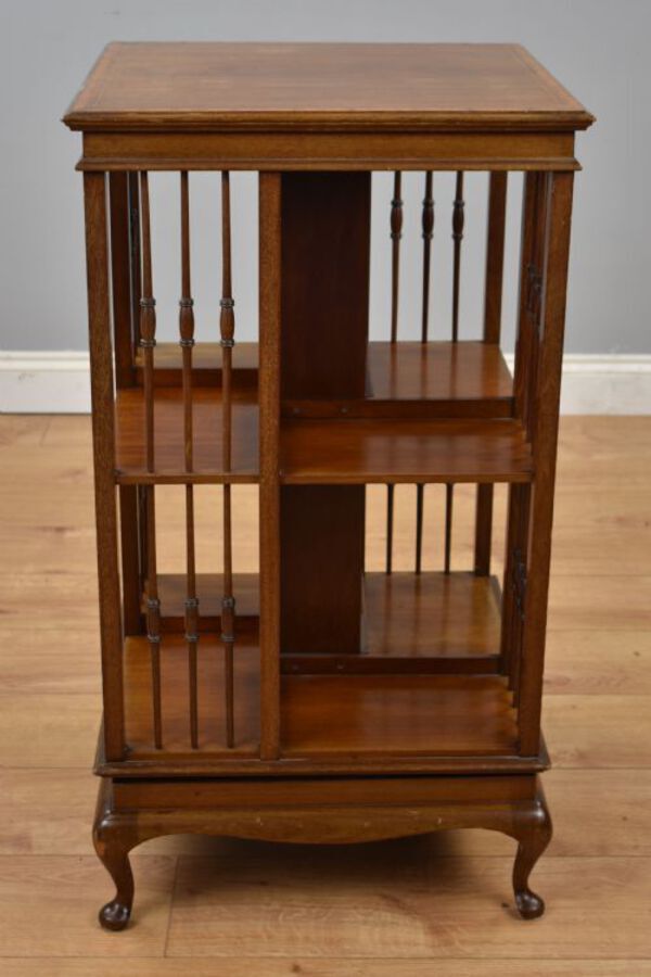 Antique Edwardian Mahogany Revolving Bookstand