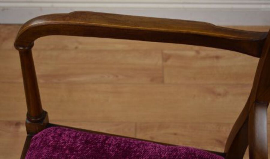 Antique Edwardian Inlaid Mahogany Chair