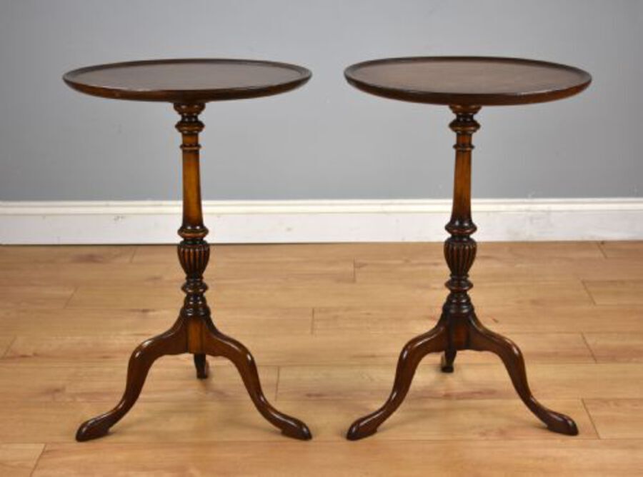 Antique Antique Pair of Mahogany Wine Tables