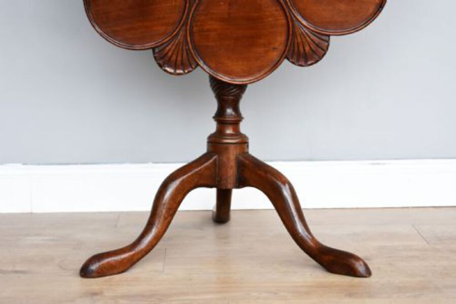 Antique George III Mahogany Snap Top Table