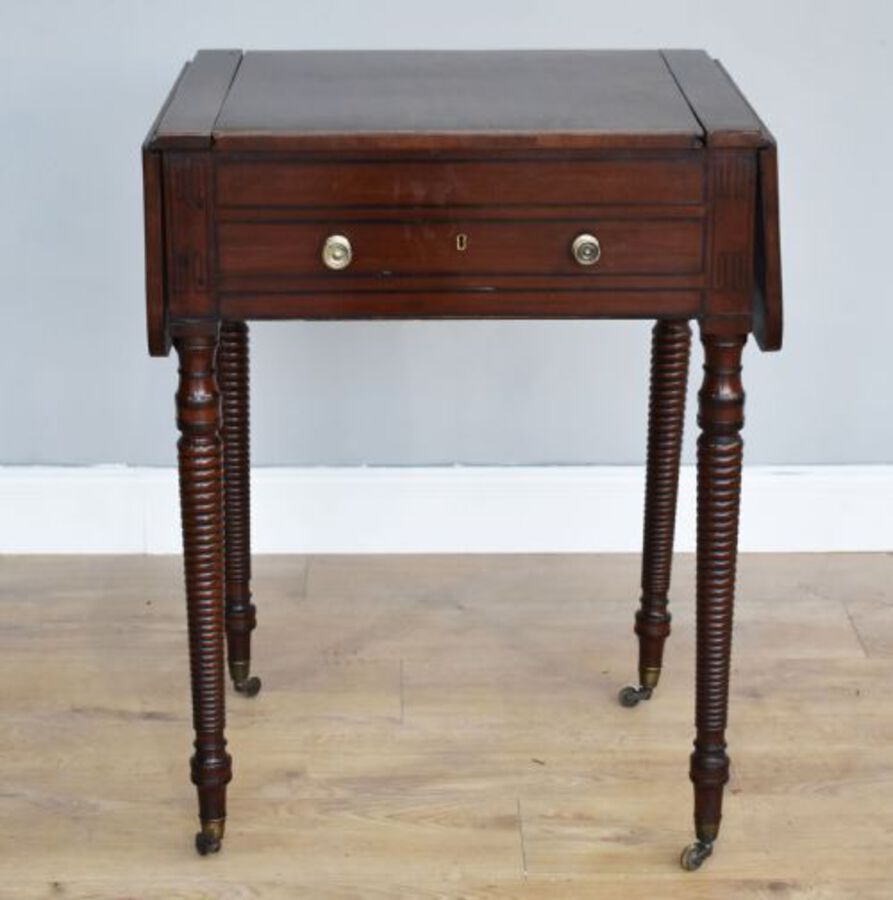 Antique Regency Mahogany Games Table